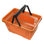 Покупательские корзины для супермаркета PLAST 22 ORANGE Покупательские корзины для супермаркета PLAST 22 ORANGE